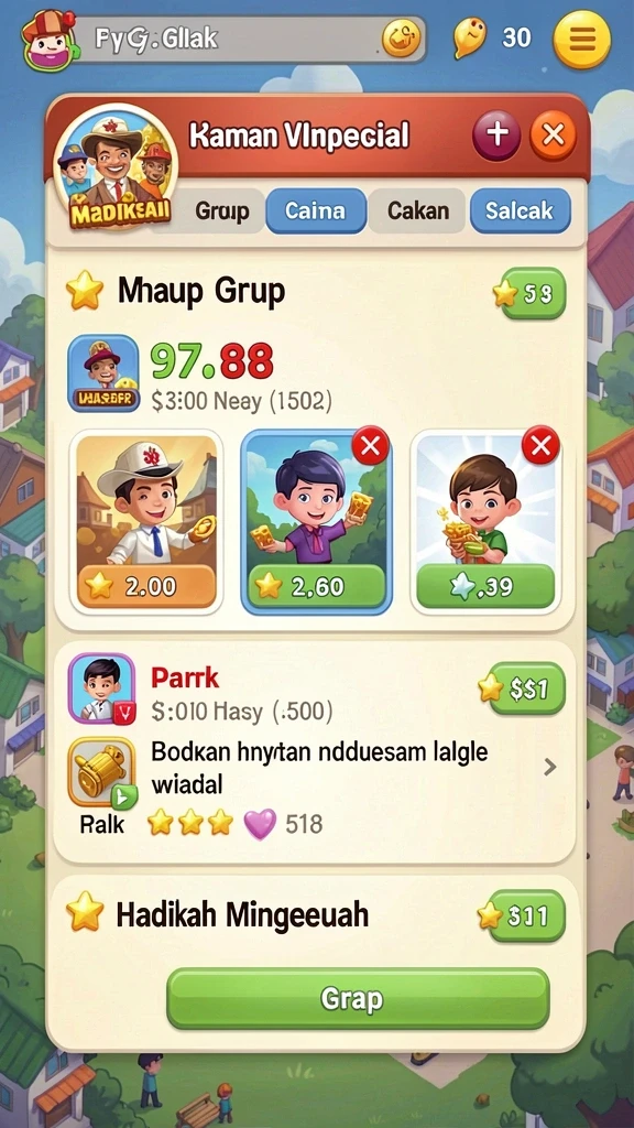 gus77 - Karakter dengan kemampuan unik untuk setiap misi.